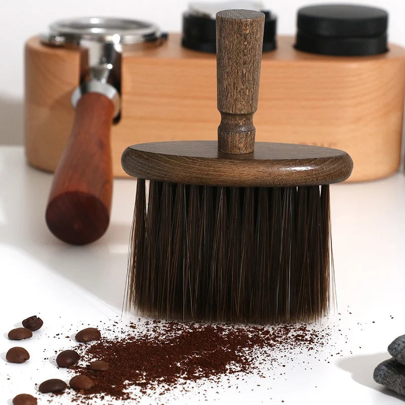 Wooden Handle Coffee Powder Cleaning Brush Countertop Cleaning tools Coffee Grinder Brushes Coffee grounds powder Cleaning brush