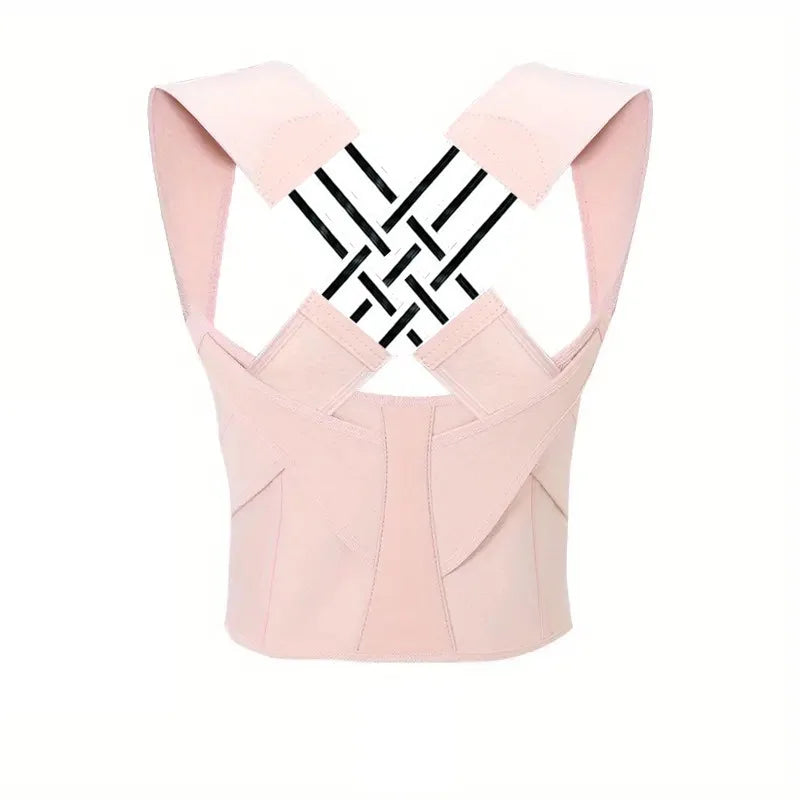 Magnetic Therapy Back Posture Corrector With Adjustable Shoulder Support For Sitting Posture Correction Breathable And Shaping