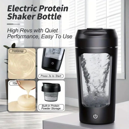 Electric Protein Powder Blender Cup Portable Automatic Type C Rechargeable Shaker Milkshake Sports Accompanying Fitness Blender