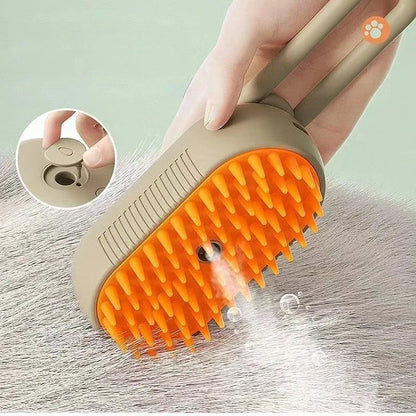 3In1 Cat Dog Pet Spray Massage Brush One Button Steam Spray Folding Rotatable Grooming tool Hair Bath Hair Removal Brush Comb