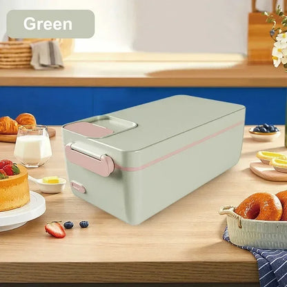 1L Portable USB Electric Lunch Box Camping Heated Insulated Lunch Box Rechargeable Heated Unplugged Rice Cooker Office Lunch Box