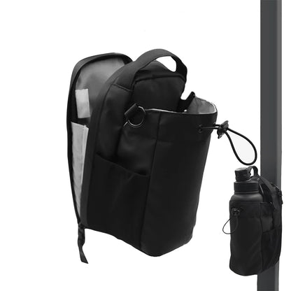 Magnetic Gym Sling Bag Water Bottle & Phone Holder Waterproof Crossbody Bag for Outdoor Sports Travel Fitness Accessories